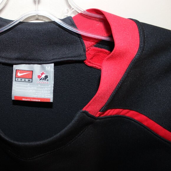 player issue? NIKE FIT THERMA Team Canada Hockey sweater training top shirt - Picture 3 of 10